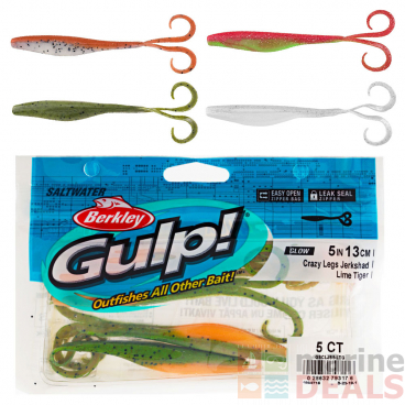 Berkley Gulp Crazy Legs Jerk Shad Soft Bait Pack 13cm