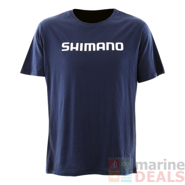 Shimano Corporate Mens T-Shirt Navy Medium