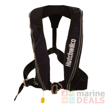 Hutchwilco Super Comfort 170N Manual Inflatable Life Jacket with Deck Harness Navy