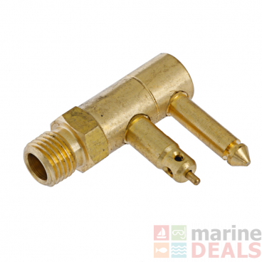 Wilco Mercury/Honda Male Fuel Tank Connector 2 Prong 1/4in Brass