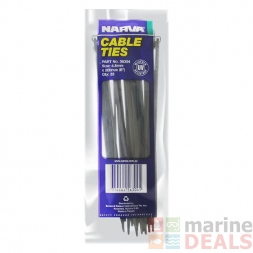 NARVA Cable Tie 4.8 x 200mm Qty 25