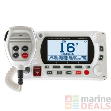 Standard Horizon Explorer GX1800GW GPS Marine VHF Radio White 25W