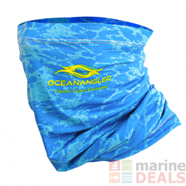 Ocean Angler Neck Gaiter / Headwear Aqua Blue