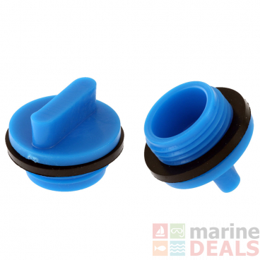Icey-Tek Chilly Bin Replacement Bung Drain Plug Qty 2 Blue