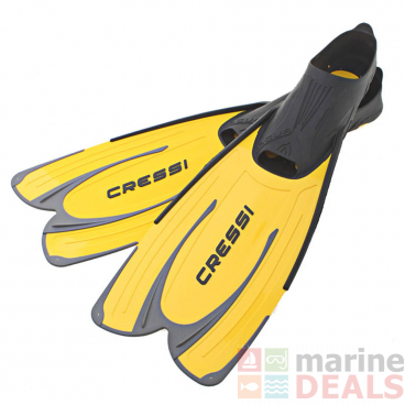 Cressi Agua Long Blade Dive Fins Yellow