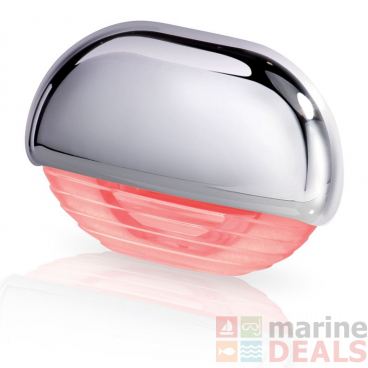 Hella Marine Easy Fit Gen 2 Step Lamp 12-24v 0.5w Red LED Polished Stainless Steel Cap