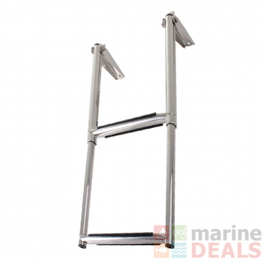 Folding Telescopic 2-Step Boat Boarding Ladder 60cm