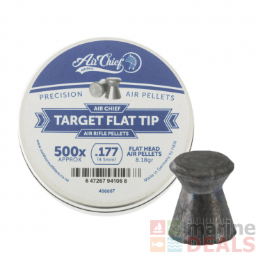 H&N Air Chief Target Flat Tip Pellets .177 Cal 500 Rounds