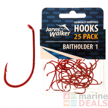 Jarvis Walker Baitholder Hooks Qty 25 #1