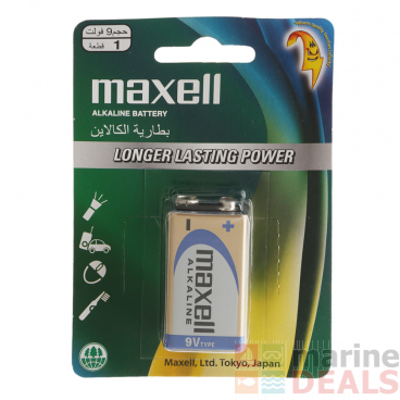 Maxell Premium 9V Alkaline Battery