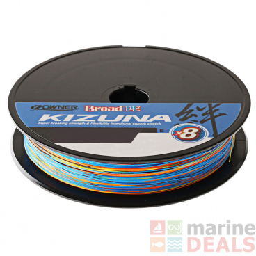 Owner Kizuna PE X8 Multicolour Braid 300m 38lb 0.25mm