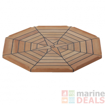 Nautical Octagon Teak Boat Table 55cm