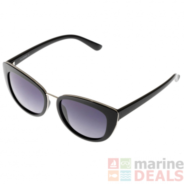 North Beach Talia Polarised Sunglasses Grey/Black Frame