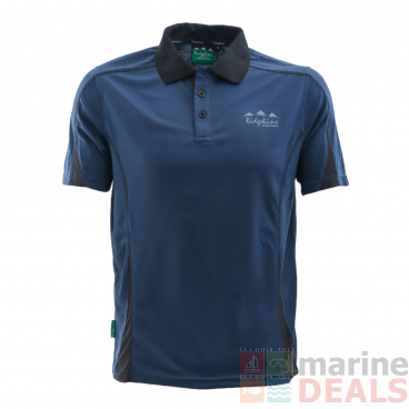 Ridgeline Breeze Mens Short Sleeve Polo Shirt Navy/Black Small
