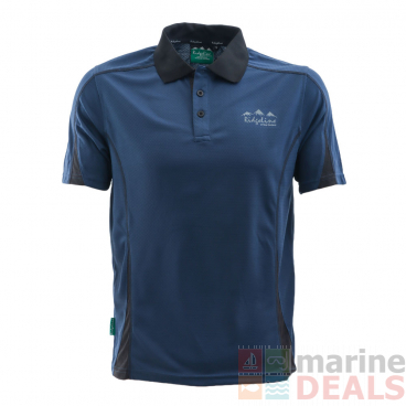 Ridgeline Breeze Mens Short Sleeve Polo Shirt Navy/Black Medium