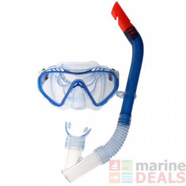 Hydro-Swim Clear Sea Youth Dive Mask and Snorkel Set Blue