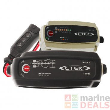 CTEK MXS 5.0 8-Stage Battery Charger Bundle Pack 12V 5A with CTEK Exclusive Powerbank