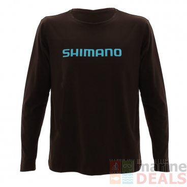 Shimano Standard Mens Long Sleeve Shirt Black