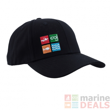 Marine Deals Logo Curved Brim Snapback Cap