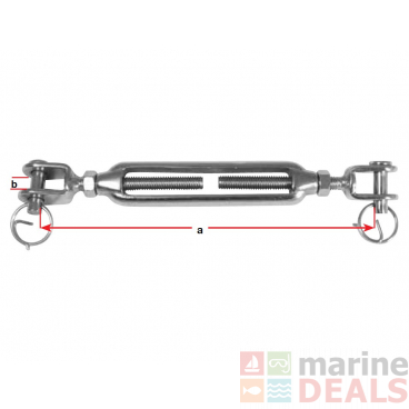 Stainless Steel Fork and Fork Open Body Turnbuckles