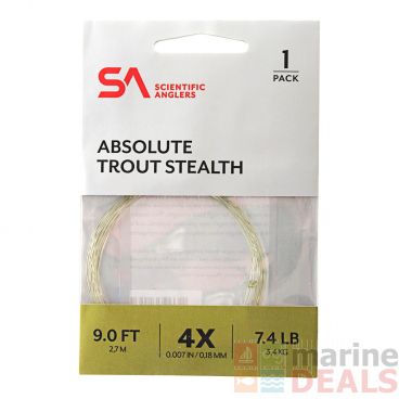 Scientific Anglers Absolute Trout Tapered Leader Stealth 9ft 7.4lb