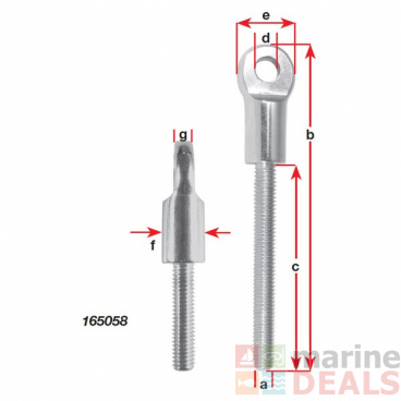 BLA Anchor Bolt Stainless Steel M6 x 27mm