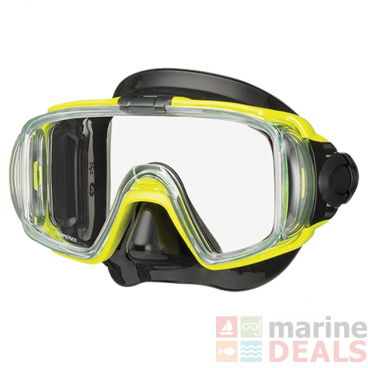 TUSA Sport Visio Tri-Ex Adult Dive Mask Black/Flash Yellow