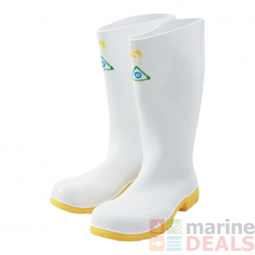 Bata Safemate Non-Slip Steel Toe Gumboots White