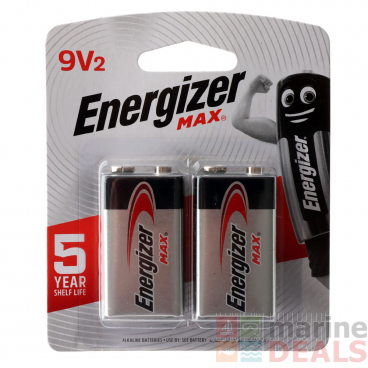 Energizer MAX 9V Alkaline Battery 2-Pack