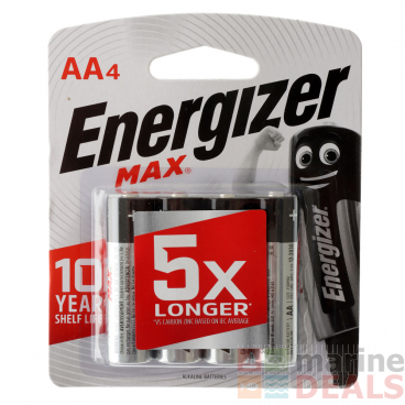Energizer MAX AA Alkaline Battery 4-Pack