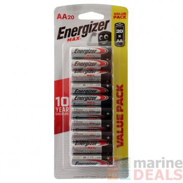 Energizer MAX AA Alkaline Battery 20-Pack