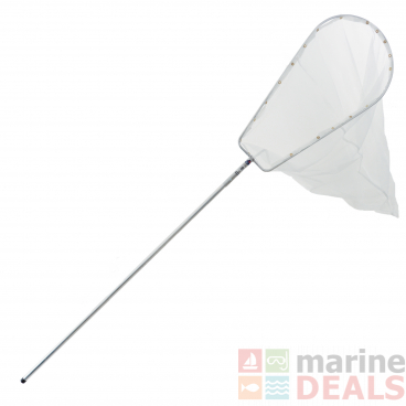 Nacsan Cable Tied Whitebait Scoop Net 3.1m with Trap