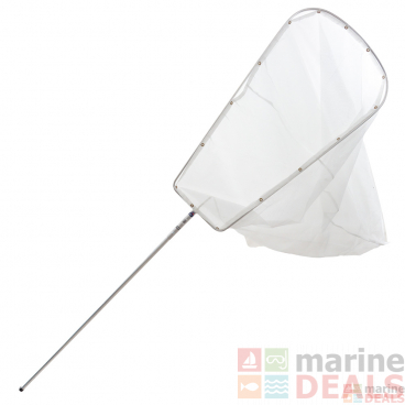 Nacsan Cable Tied Whitebait Scoop Net 3.7m with Trap