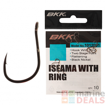 BKK Iseama with Ring Canal Bait Hook Qty 10