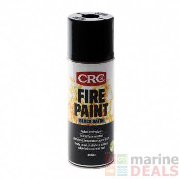 CRC Fire Paint Aerosol 400ml Black Aerosol