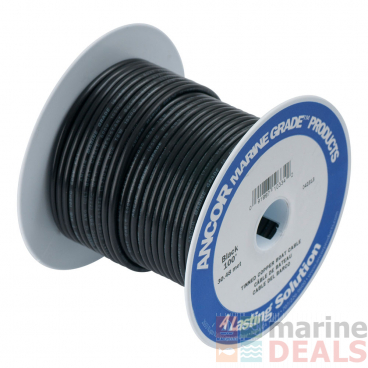 Ancor Tinned Copper Wire 8 AWG 8sq mm Black