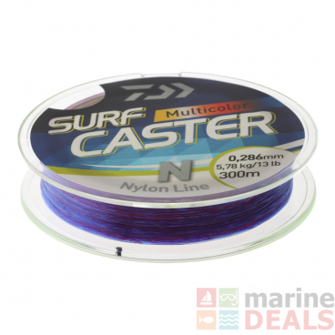 Daiwa Surfcaster 4C Multi-Colour Nylon Line 22lb 300m