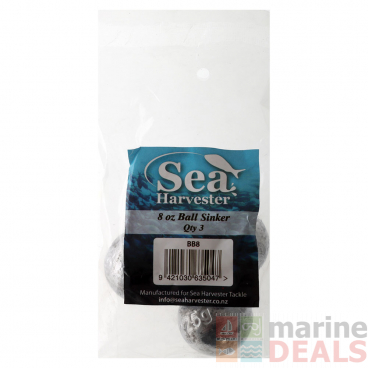 Sea Harvester Ball Sinkers Bulk Pack 8oz Qty 3