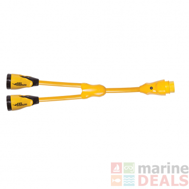 Marinco EEL Y Adapter 50A 125/250V Male To 2 50A 125/250V Females