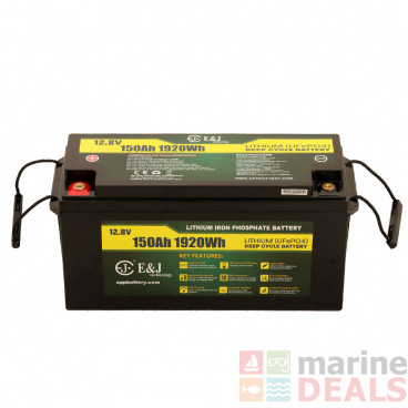 E&J LiFePO4 Rechargeable Lithium Deep Cycle Battery 12v 150Ah