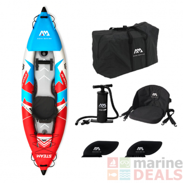 Aqua Marina Steam Touring Solo Inflatable Kayak with DWF Deck 10ft 3in
