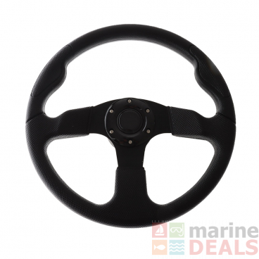 Steering Wheel with PU Sleeves Black 13.8in