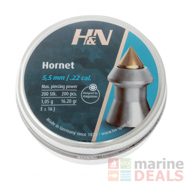 H&N Sport Hornet Air Gun Pellets .22 Cal 200 Rounds