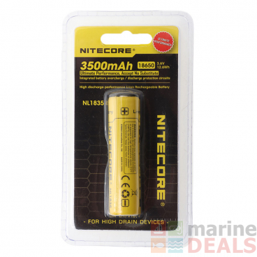 NITECORE Rechargeable NL1835 Li-ion Battery 18650 3.6V 3500mAh