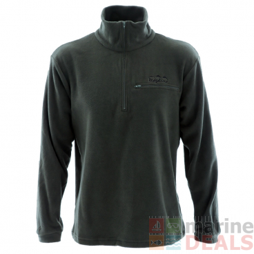 Ridgeline Micro V2 Long Sleeve Zip Shirt Olive
