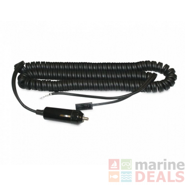 Hella Marine 2 Pole Power Plug with Spiral Cable