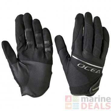 Shimano Ocea Stretch Jigging Gloves Black