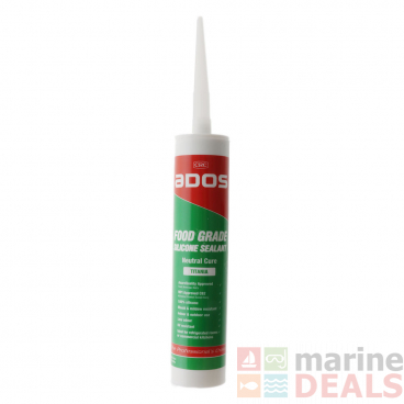 ADOS Food Grade Silicone Sealant Cartridge Titania 300g