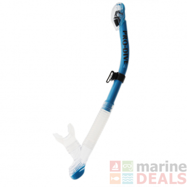 Pro-Dive Touch Dry-Top Premium Snorkel Blue