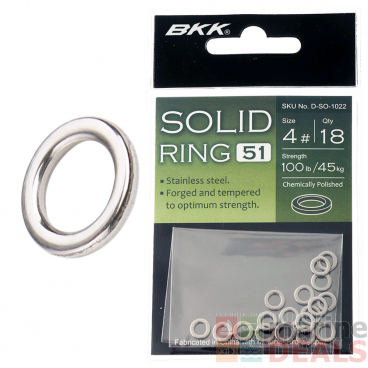 BKK Solid Ring-51 #4 45kg Qty 18